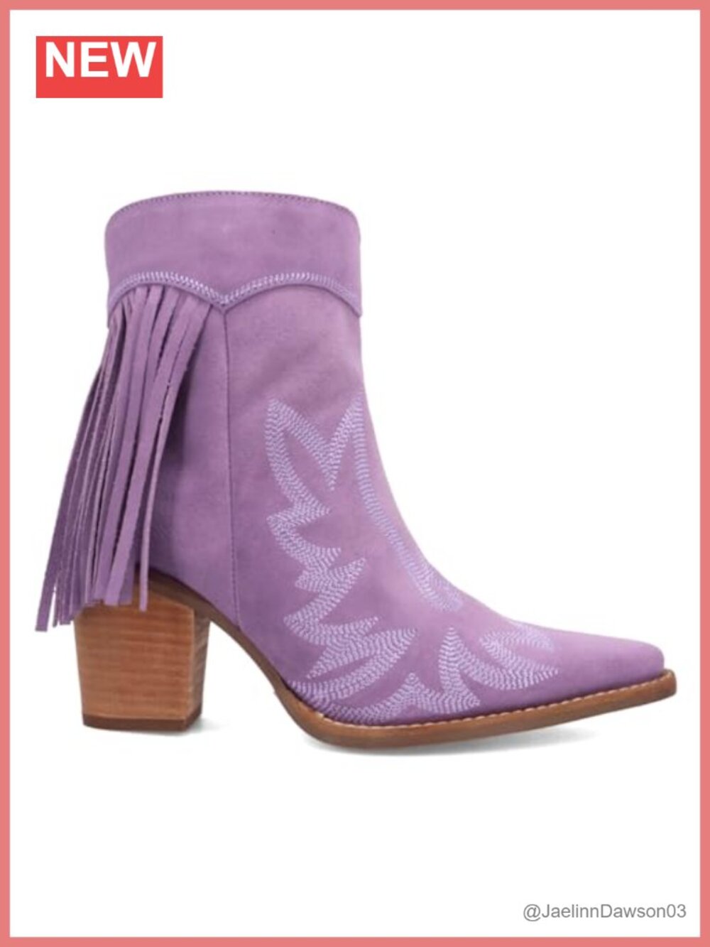 Western Snip Toe Suede Bootie with Cushion Insole - Calf High